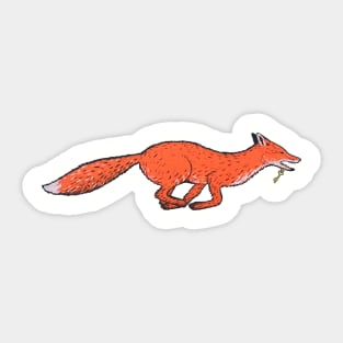 Running Fox Sticker